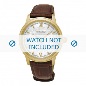 Bracelet de montre Seiko SRP860J1 / 4R35-01B0 / L0FS012K0 Cuir Brun 17mm