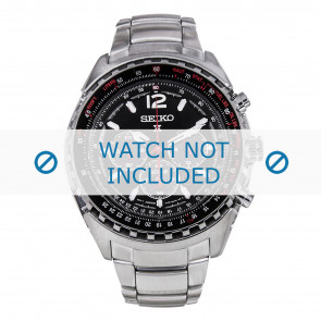 Bracelet de montre Seiko V175-0CK0 / SSC261P1 / M0VY221J0 Acier 24mm