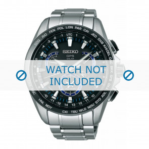 Seiko bracelet de montre SSE101J1 / 8X53 0AS0 Métal Argent 22mm