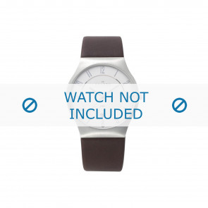 Bracelet de montre Skagen 233XXLSL / 233XXXLSL / 233XXLSCD / 233XXLSLD Cuir Brun 20mm