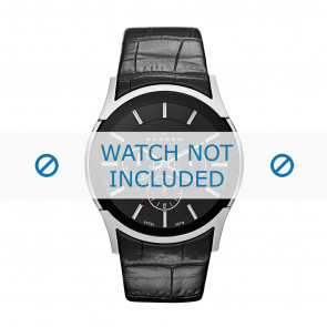 Bracelet de montre Skagen SKW6000 Cuir Noir 24mm