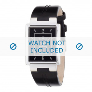 Skagen bracelet de montre 324LSLB Cuir Noir + coutures noires