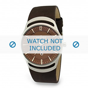 Skagen bracelet de montre 597LSLD Cuir Brun