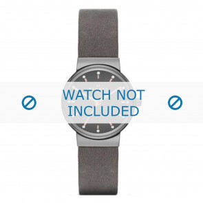 Skagen bracelet de montre SKW2194 Cuir Gris 13mm