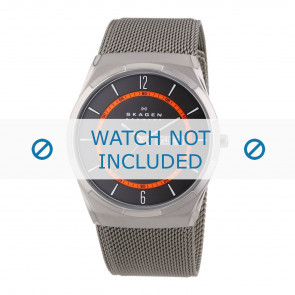 Bracelet de montre Skagen SKW6007 / 11XXXX Milanais Gris anthracite 27mm