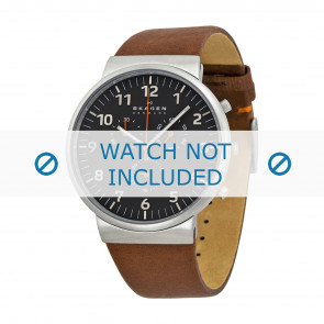 Bracelet de montre Skagen SKW6099 Cuir Brun 23mm