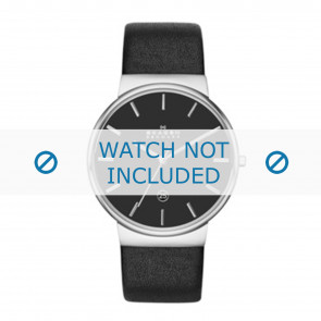 Bracelet de montre Skagen SKW6104 Cuir Noir 23mm