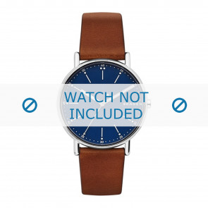 Bracelet de montre Skagen SKW6355 Cuir souple Cognac 20mm