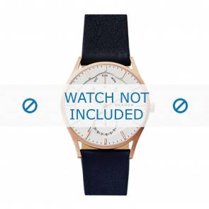 Bracelet de montre Skagen SKW6372 Cuir Bleu 22mm