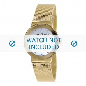 Bracelet de montre Skagen 358SGGD Acier Plaqué or 14mm