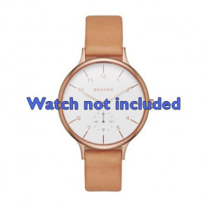 Bracelet de montre Skagen SKW2405 Cuir Beige 14mm