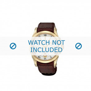 Bracelet de montre Seiko 6A32-00R0 / SNQ118P1 / 4A071KL Cuir Brun 21mm