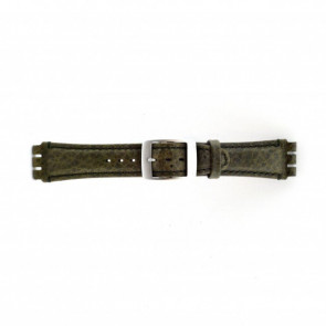 Bracelet de montre Swatch (alt.) SC14.11 Cuir Vert 19mm
