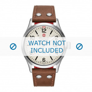 Bracelet de montre Swiss Military Hanowa 06-4280.04.002.05 Cuir Cognac 22mm
