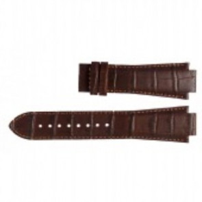 Bracelet de montre Tissot L875-975 - T610.451.2318 / T610014559 Cuir Brun foncé 14mm