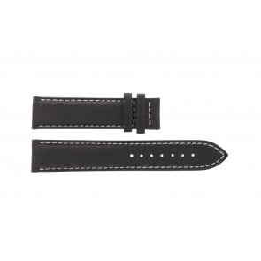 Tissot bracelet de montre T014.410.16.037.00 - T610025416 Cuir Brun foncé 19mm + coutures blanches