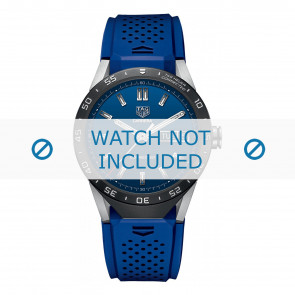 Bracelet de montre Tag Heuer SAR8A80 / FT6058 Silicone Bleu 22mm
