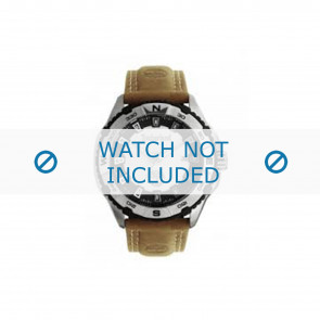 Timberland bracelet de montre 13897JS-04 Cuir Brun 22mm + coutures de beige