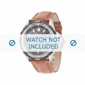 Timberland bracelet de montre 14098JSTU-61 Cuir Brun 26mm + coutures brunes