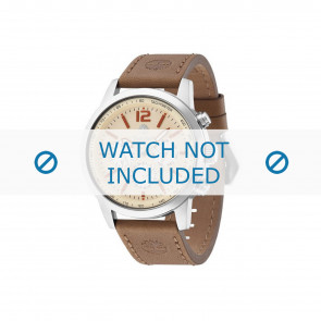Timberland bracelet de montre 14475JS-20 Cuir Brun 24mm + coutures brunes