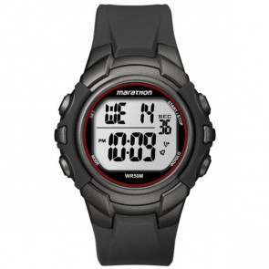 Bracelet de montre Timex 5K642 Caoutchouc Noir 14mm