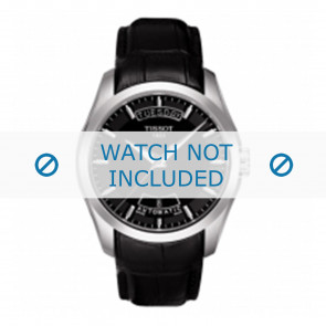 Bracelet de montre Tissot T0354101605100A XS / T610028591 Cuir Noir 22mm