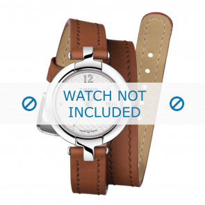 Bracelet de montre Tissot T084.210.16.017.04 / T600035467 Cuir Brun 12mm