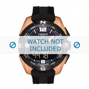 Tissot bracelet de montre T091.420.47.207.00 - T603036454 / T091.420.47.057.01 Plastique Noir 22mm