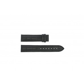 Tissot bracelet de montre T361.461 PRC 200 - T610014562 Cuir croco Noir 19mm
