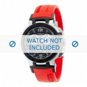 Bracelet de montre Tissot T048.417.A T-Race / T610029689 Caoutchouc Rouge 21mm