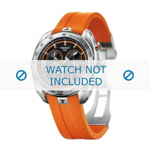 Bracelet de montre Tissot T076.417.A PRS 330 / T610032877 Caoutchouc Orange 21mm