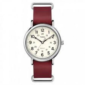 Bracelet de montre Timex 2P493 Cuir Rouge 20mm