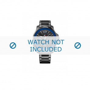 Bracelet de montre Tommy Hilfiger TH-229-1-34-2006 / TH679001298 / 1791008 Acier Noir 22mm
