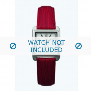 Tommy Hilfiger bracelet de montre TH-11-3-14-0617 - TH679300826 / BT679300826 Cuir Rouge 16mm + coutures  rouges