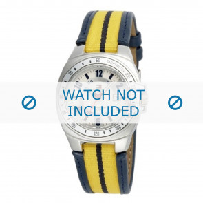Tommy Hilfiger bracelet de montre TH-13-3-14-F80198 / F80198 / TH679300861 / 1780669 Cuir Bleu 12mm + coutures  bleues