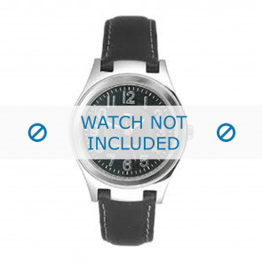 Tommy Hilfiger bracelet de montre TH-27-3-14-0655 - TH679300873 / 1780684 Cuir Noir 14mm + coutures blanches