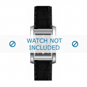 Bracelet de montre Tommy Hilfiger TH-27-3-14-0656 - TH679300879 Cuir croco Noir 15mm