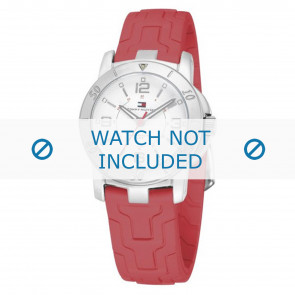 Tommy Hilfiger bracelet de montre TH-44-3-14-0721 - TH679300932 / 1780735 Caoutchouc Rouge 17mm