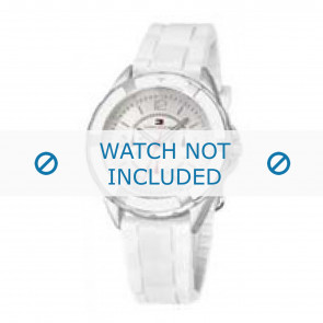Tommy Hilfiger bracelet de montre TH-47-3-14-0711 / TH679300948 Plastique Blanc