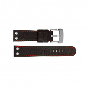 Bracelet de montre TW Steel TW78 / TW11 / TWB28 / CEB103 Cuir Noir 22mm