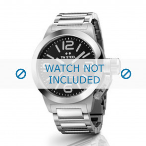 TW Steel bracelet de montre TWB300 / TW300 Métal Argent 20mm