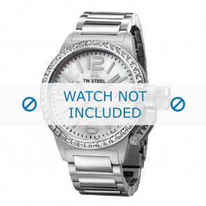 TW Steel bracelet de montre TWB302 / TW302 Métal Argent 20mm