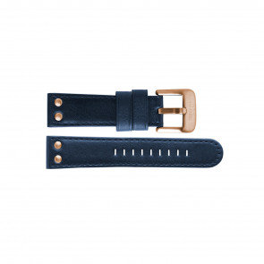 Bracelet de montre TW Steel TWB405 Cuir Bleu 24mm