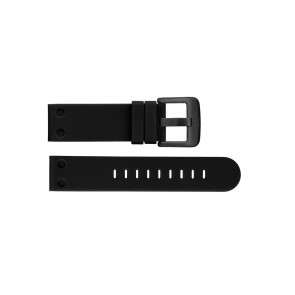 Bracelet de montre TW Steel TWB582 Silicone Noir 22mm
