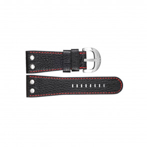 TW Steel bracelet de montre TWB81L Cuir Noir 30mm + coutures  rouges