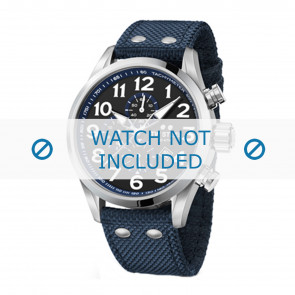 Bracelet de montre TW Steel VS33 Textile Bleu 22mm