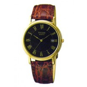 Bracelet de montre Seiko V532-7B70 / PPU318P1 / 159ZCK Cuir Brun 18mm
