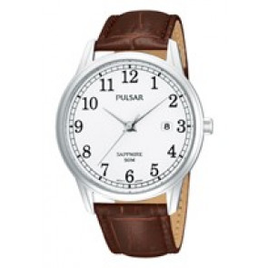Bracelet de montre Pulsar VJ42-X046 / PS9055X1 / PQ068X Cuir Brun 20mm