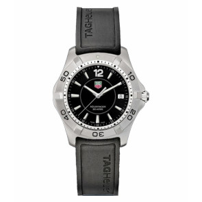 Bracelet de montre Tag Heuer WAF1110 / BT0709 Caoutchouc Noir 20mm