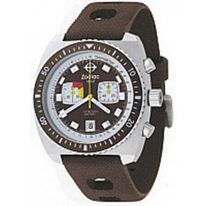 Bracelet de montre Zodiac ZO2236 Caoutchouc Brun 22mm